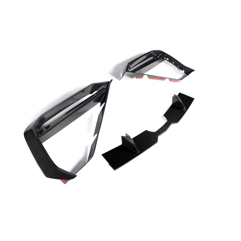 Three DUMMAR carbon fibre front fascia components for the Lamborghini Urus SE