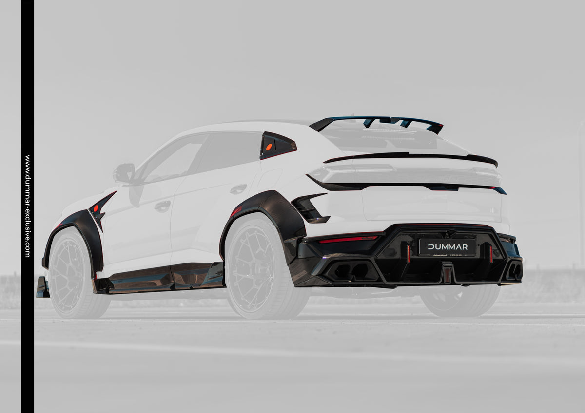 DUMMAR Urus SE bodykit — rear and side component illustration