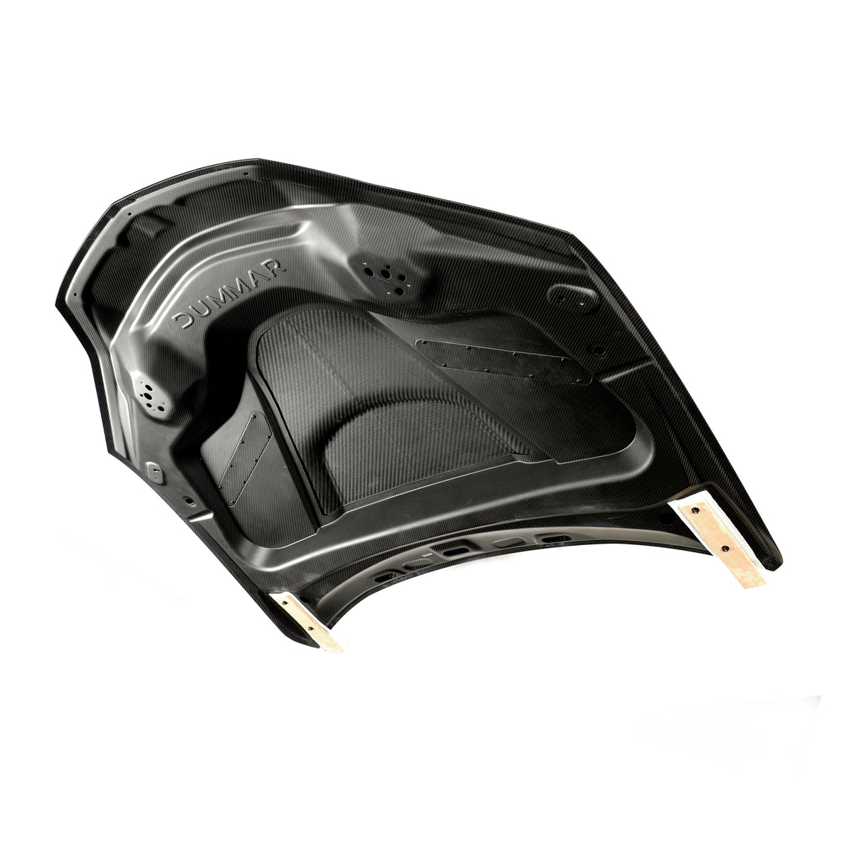 DUMMAR Lamborghini Urus SE bonnet underside with continuous matte carbon finish